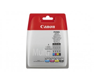 Комплект Canon No.471: Картридж Canon CLI-471 Cyan/Magenta/Yellow/Black Multi Pack