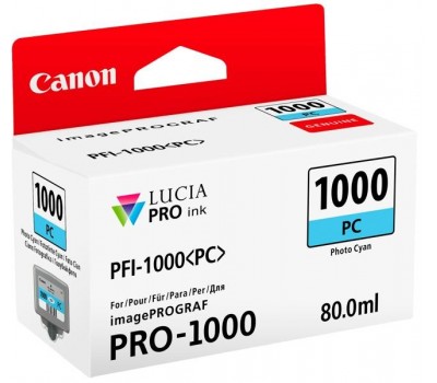 Чернильница Canon PFI-1000PC (Photo Cyan)