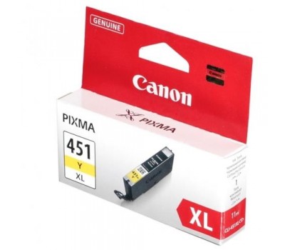 Картридж Canon CLI-451Y XL (Yellow) PIXMA MG5440/MG6340