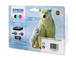 Картридж Epson 26XL XP600/605/700 Bundle (C,M,Y,Bkp) (500 стр)