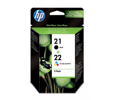 Картридж HP No.21/22 DJ3920/3940, PSC1410 Black/Tri-color Combo Pack