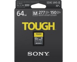 Карта памяти Sony 64GB SDXC C10 UHS-II U3 V60 R277/W150MB/s Tough