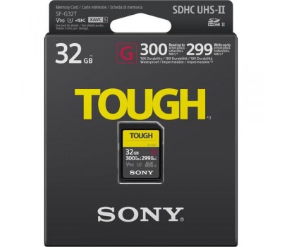 Карта памяти Sony 32GB SDHC C10 UHS-II U3 V90 R300/W299MB/s Tough
