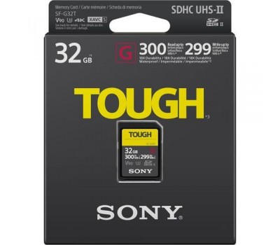 Карта памяти Sony 32GB SDHC C10 UHS-II U3 V90 R300/W299MB/s Tough