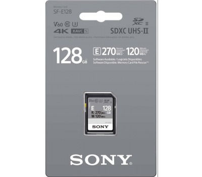 Карта памяти Sony 128GB SDXC C10 UHS-II U3 V60 R270/W120MB/s Entry