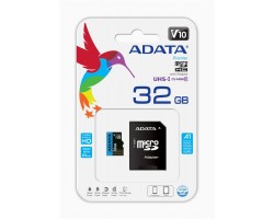 Карта памяти ADATA 32GB microSDHC C10 UHS-I A1 + SD