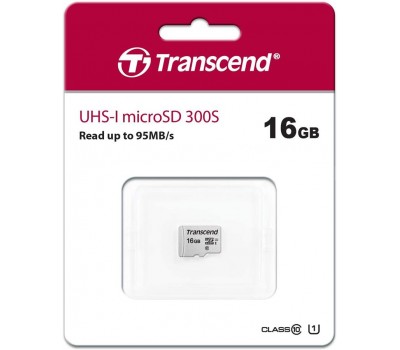 Карта памяти Transcend 16GB microSDHC C10 UHS-I R95/W10MB/s