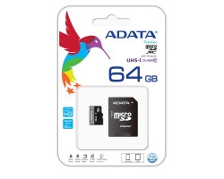 Карта памяти ADATA 64GB microSDXC C10 UHS-I + SD