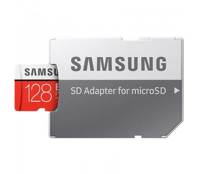 Карта памяти Samsung 128GB microSDXC C10 UHS-I U3 R100/W60MB/s Evo Plus V2 + SD адаптер
