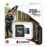 Карта памяти Kingston 256GB microSDXC C10 UHS-I U3 A2 R170/W90MB/s + SD адаптер