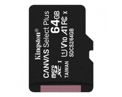 Карта памяти Kingston 64GB microSDXC C10 UHS-I R100MB/s