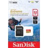 Карта памяти SanDisk 32GB microSDHC V30 UHS-I U3 R100/W60MB/s Extreme Action + SD
