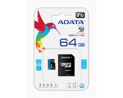 Карта памяти ADATA 64GB microSDXC C10 UHS-I A1 + SD