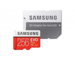 Карта памяти Samsung 256GB microSDXC C10 UHS-I U3 R100/W90MB/s Evo Plus V2 + SD адаптер