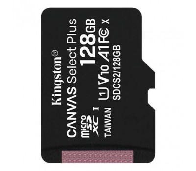 Карта памяти Kingston 128GB microSDXC C10 UHS-I R100MB/s