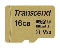 Карта памяти Transcend 16GB microSDHC C10 UHS-I U3 R95/W50MB/s + SD адаптер