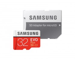 Карта памяти Samsung 32GB microSDHC C10 UHS-I R95/W20MB/s Evo Plus + SD адаптер