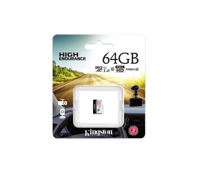 Карта памяти Kingston 64GB microSDXC C10 UHS-I R90/W45MB/s High Endurance