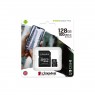 Карта памяти Kingston 128GB microSDXC C10 UHS-I R100MB/s + SD