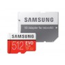 Карта памяти Samsung 512GB microSDXC C10 UHS-I U3 R100/W90MB/s Evo Plus V2 + SD адаптер