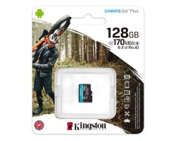Карта памяти Kingston 128GB microSDXC C10 UHS-I U3 A2 R170/W90MB/s