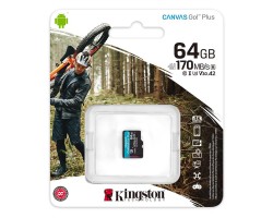 Карта памяти Kingston 64GB microSDXC C10 UHS-I U3 A2 R170/W70MB/s