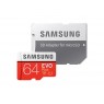 Карта памяти Samsung 64GB microSDXC C10 UHS-I U1 R100/W20MB/s Evo Plus V2 + SD адаптер