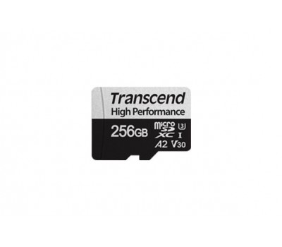 Карта памяти Transcend 256GB microSDXC C10 UHS-I U3 A2 R100/W85MB/s + SD