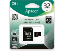 Карта памяти Apacer 32GB microSDHC C10 UHS-I + SD