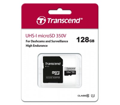 Карта памяти Transcend 128GB microSDXC C10 UHS-I U1 High Endurance (170TB)