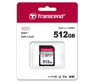 Карта памяти Transcend 512GB SDXC C10 UHS-I R95/W45MB/s