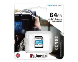Карта памяти Kingston 64GB SDXC C10 UHS-I U3 R170/W70MB/s