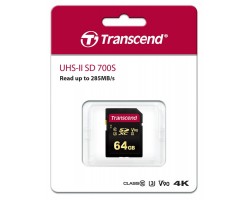 Карта памяти Transcend 64GB SDXC C10 UHS-II U3 R285/W180MB/s 4K