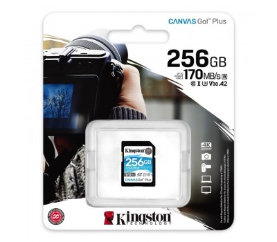 Карта памяти Kingston 256GB SDXC C10 UHS-I U3 R170/W90MB/s