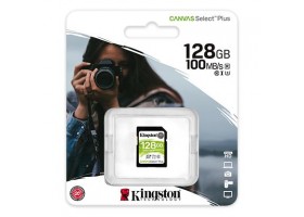Карта памяти Kingston 128GB SDXC C10 UHS-I R100MB/s