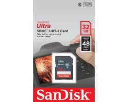 Карта памяти SanDisk 32GB SDHC C10 UHS-I R48MB/s Ultra