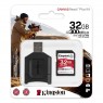 Карта памяти Kingston 32GB SDHC C10 UHS-II U3 R300/W260MB/s + MLP SD Reader