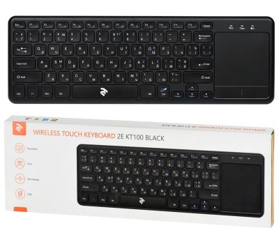 Клавиатура Touch Keyboard 2E KT100 WL BLACK