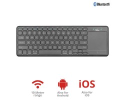 Клавиатура Trust Mida BT with XL touchpad BLACK