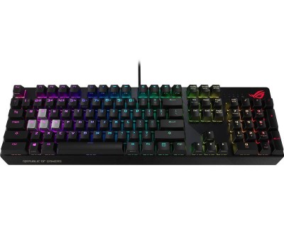 Клавиатура игровая ASUS ROG Strix Scope USB Cherry MX Red Silent RGB Red Ru