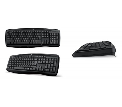 Клавиатура Genius KB-128 USB Black Ukr