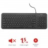 Клавиатура Trust Muto Silent USB BLACK