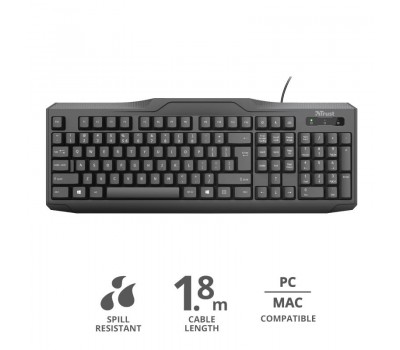 Клавиатура Trust ClassicLine USB Black UA