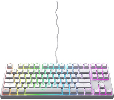 Клавиатура игровая Xtrfy K4 TKL RGB Kailh Red Ukr-Ru, White