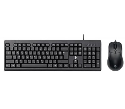 Проводной комплект 2E MK401 USB Black