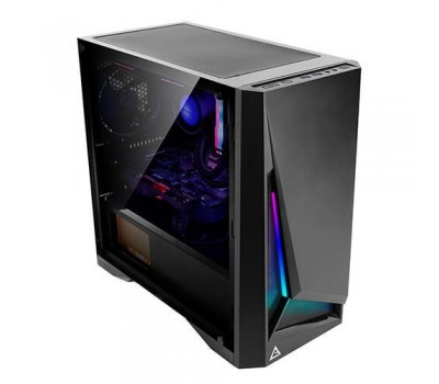 Корпус Antec DP301M Gaming, MicroATX, 2*USB3.0, 1*120мм, ARGB лента,стекло(бок. панель),безБП,черный