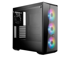Корпус Cooler Master MasterBox Lite 5 ARGB/Black/Win/SPCC/1*Tempered Glass Panel/3*120mm ARGB Fan + 1*120mm Black Fan
