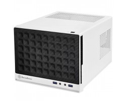 Корпус SilverStone SUGO SG13WB, MiniITX, USB3.0*2, сетка (передняя панель),безБП,белый/черный
