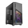 Корпус Antec DP502 FLUX Gaming, MidT,2*USB3.0,2*120+3*120ARGBмм,стекло(бок. пан.)без БП,черный