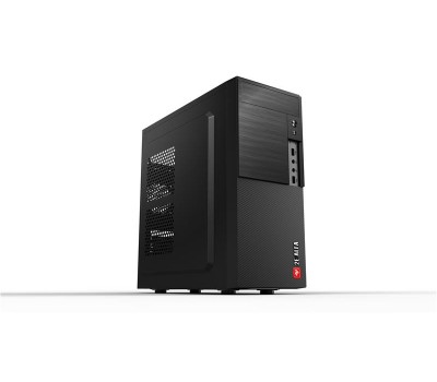 Корпус 2E ALFA (Е190) MidT,2*USB3.0, сталь(боковая панель), без БП,черный.